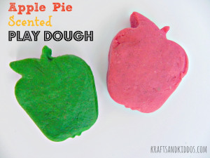 Apple pie scented playdough