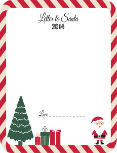 Letter to Santa free printable
