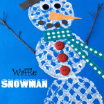 Waffle Snowman Craft